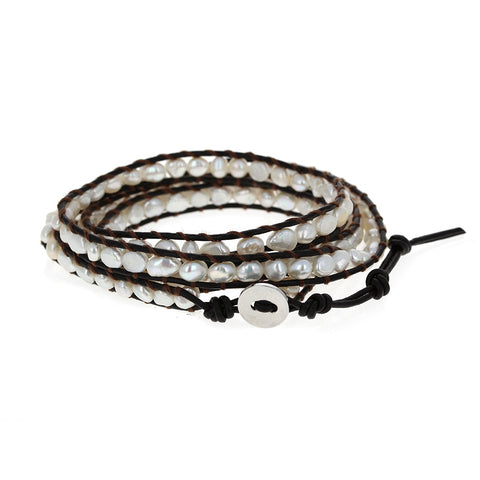 Freshwater Pearl Wrap Bracelet