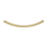 Gold Filled 2x30mm Curved Tube