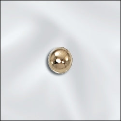 4mm Gold Filled Med/Lg 1.45mm Hole Bead