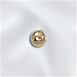 4mm GF SMALL Hole Round Bead 0.9mm