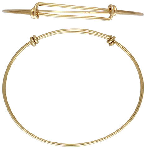 Gold Filled Adjustable Wire Bangle