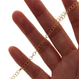 Gold Braided Round Link Chain