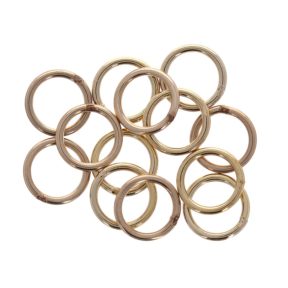 7mm 19 gauge  Gold Filled Closed Jump Rings