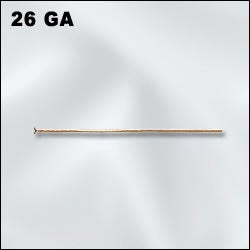 Gold Filled 26 Gauge 1in Head Pins