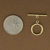 15mm Gold Filled Toggle