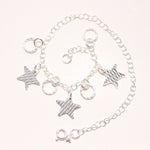 Stars and Stripes Sterling Silver Anklet