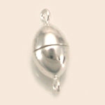 Oval Magnetic Sterling Siver Clasp