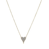 Angled Heart Necklace
