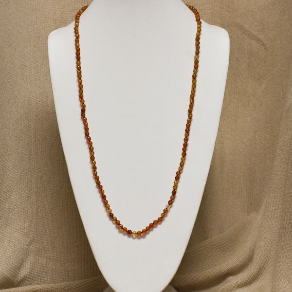 36in Knotted Stone Necklace