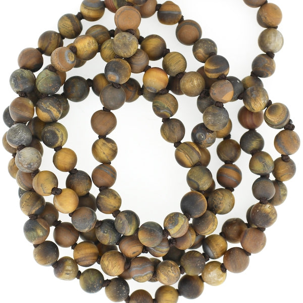 36in Knotted Stone Necklace