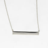 Sterling Simple Bar Necklace