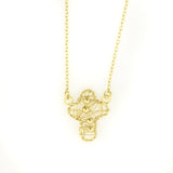 Wired Cross Necklace