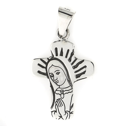 Virgin Mary Cross Pendant