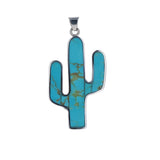 Turquoise Cactus Pendant