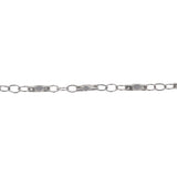 2.5x6.5mm Rhodium Plated Connector Chain