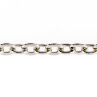 Fine Palladium Plated Flat Cable Chain – Mayas Gems