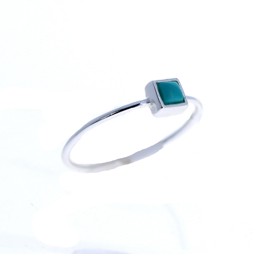 Square Turquoise Stacker
