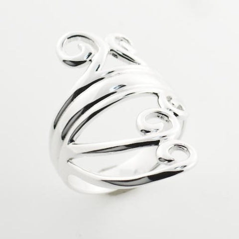 Sterling Modern Abstract Ring