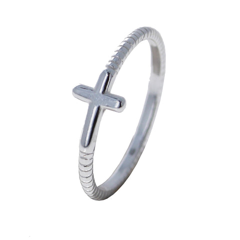 Mini Side Cross Ring