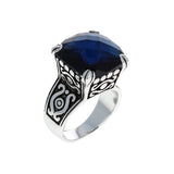 Large Sapphire Victorian Ring
