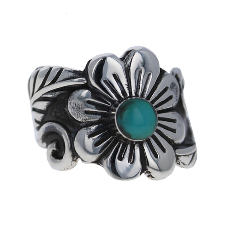 Floral Turquoise Ring