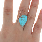 Adjustable Turquoise Mod Ring