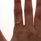 Gold Double Knot Ring