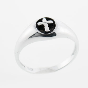Vintage Oval Cross Ring