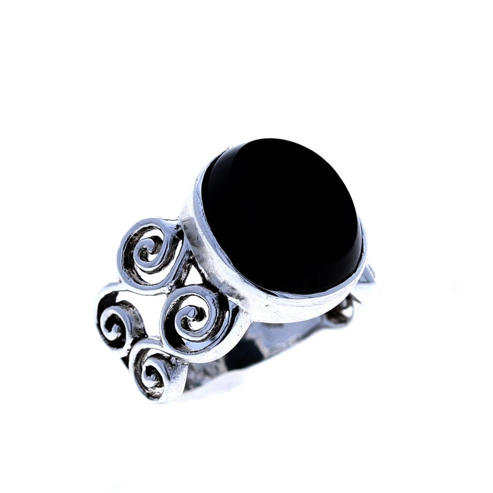 Modern Onyx Ring