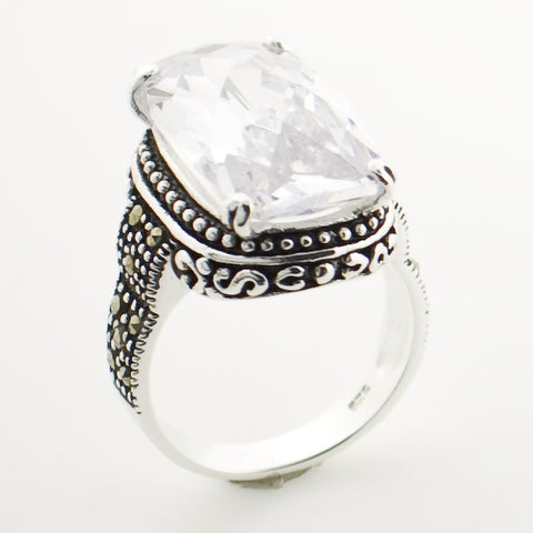 Clear Vintage CZ Ring