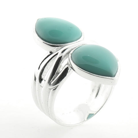 Linear Point Turquoise Ring