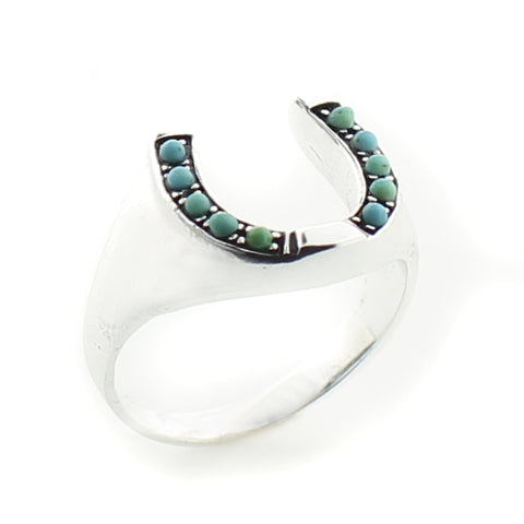 Turquoise Horseshoe Ring