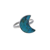 Turquoise Crescent Moon Ring