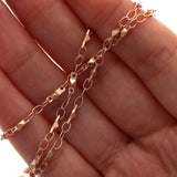 2.5x6.5mm Rose Gold Plated Connector Chain