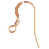 Rose Gold Ear Wires Coil