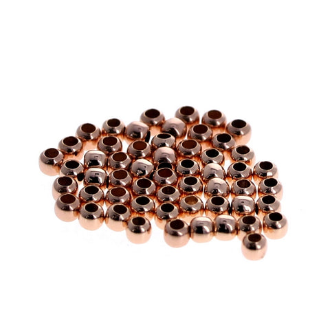 2mm Rose Gold Filled Round Bead