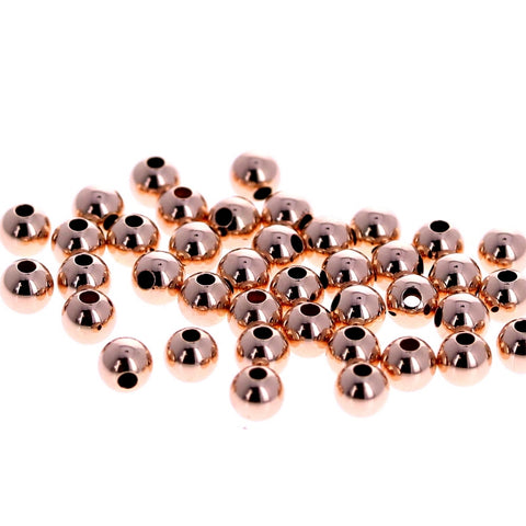 4mm Rose Gold Filled Round Bead