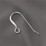 Sterling Silver Earwire 22G with Coil Short Tail