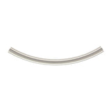 Sterling Silver 2x30mm Curved Tube