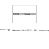 Mini Paperclip Chain, Sterling Silver