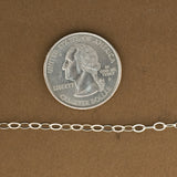 2.5mm x 4mm Flat Oval Cable Chain