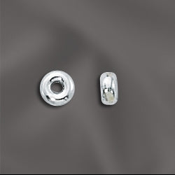 4mm Sterling Silver Smooth Rondell