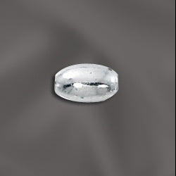 4X7 Sterling Silver Oval Bead