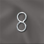 Sterling Silver S Hook Double Ring