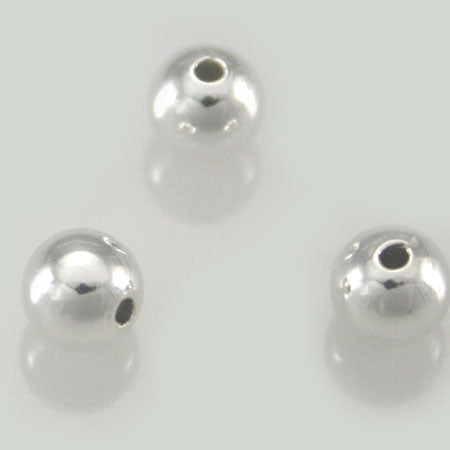 6mm Round Plain Regular 1.5mm Hole Beads