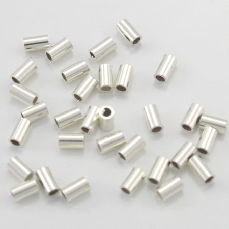 Sterling SIlver 2X3 Crimp Beads