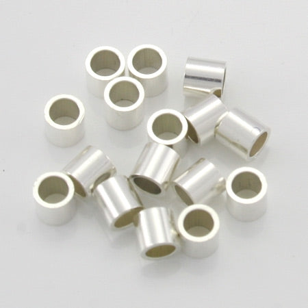 Sterling SIlver 3X3 Crimp Beads