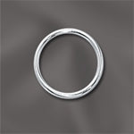 9mm 20 Gauge Sterling Silver Closed Jump Ring