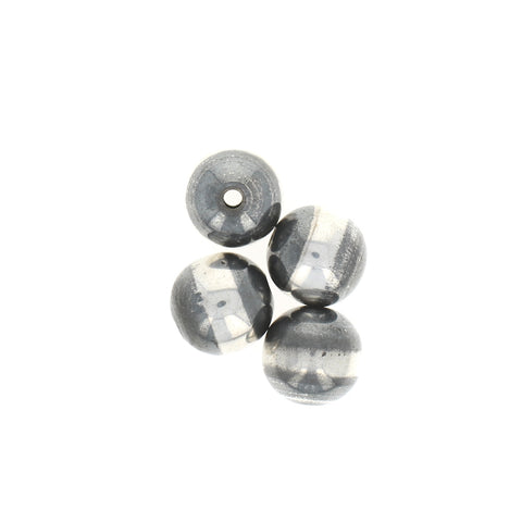 Qulltk 925 Sterling Silver Beads for Jewelry Making 50Pcs S925 Silver Loose  Beads Smooth Round Silver Beads for Stackable Bracelet Jewelry Craft