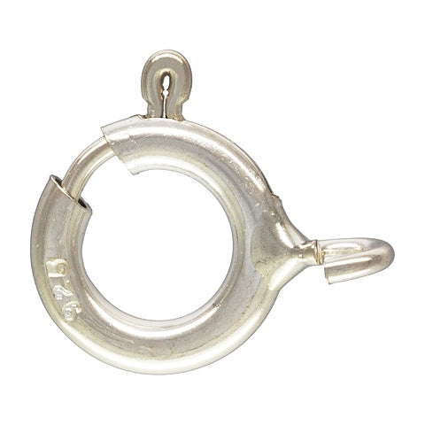 Sterling Silver 5.5mm Spring Ring Open eyelet